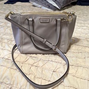 Kate Spade Gray Nylon Crossbody Handbag